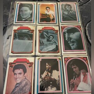 Vintage Boxcar Complete Set of 66 Elvis Presley Trading Cards Issued in 1978